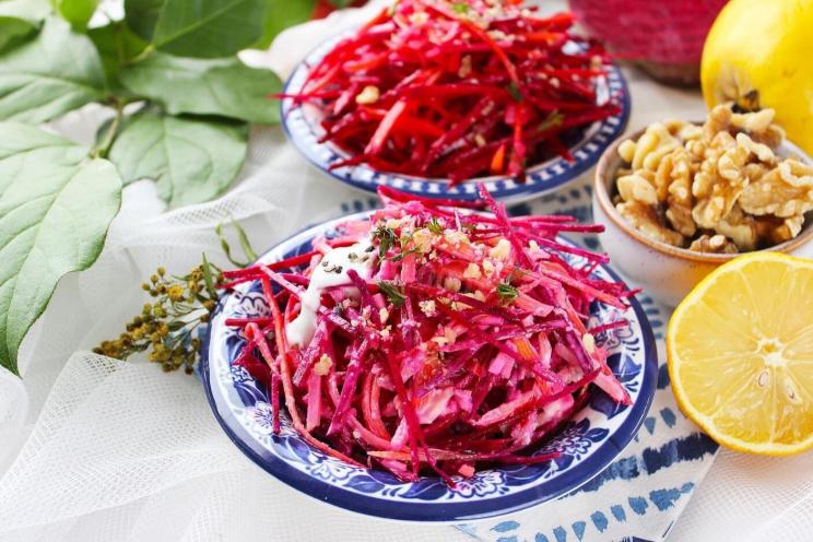 Vitamin-Packed Raw Beet Salad with Apples and Nuts Vitamin-Packed Raw Beet Salad with Apples and Nuts