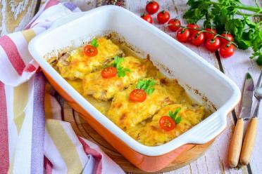 Cheesy Baked Pork with Mayo