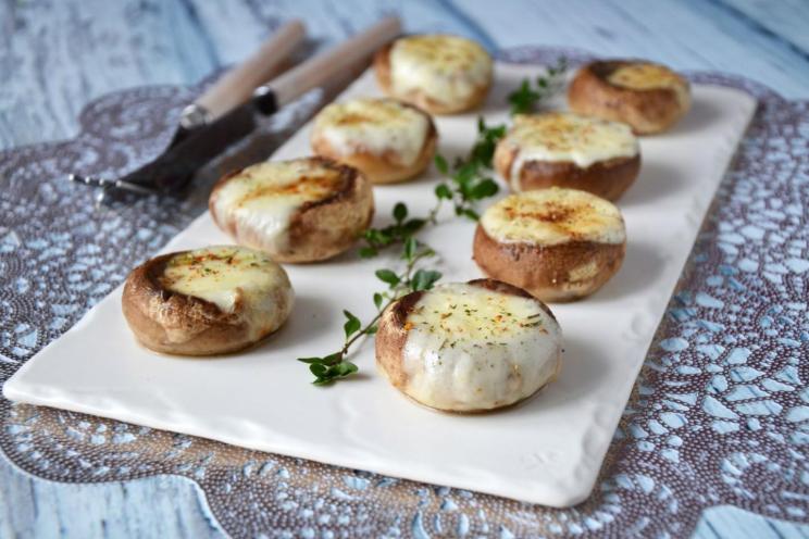 Stuffed Mushrooms with Suluguni Cheese