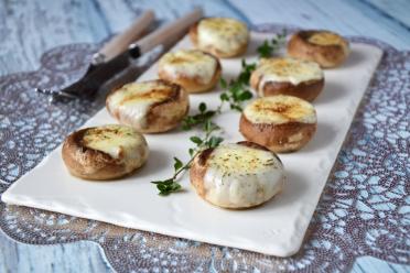 Stuffed Mushrooms with Suluguni Cheese