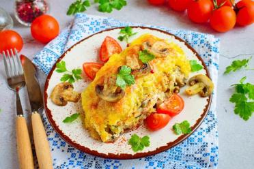 Oven-Baked Chicken Fillets with Tasty Topping