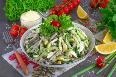 Tongue and Cucumber Salad Delight