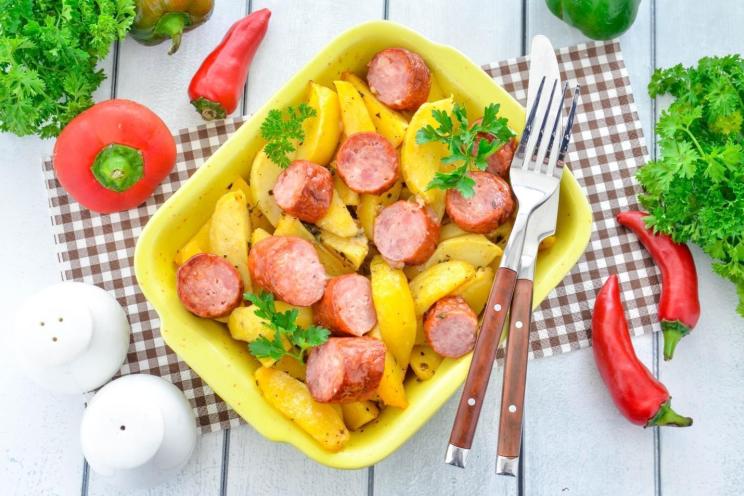Baked Sausage and Potatoes Baked Sausage and Potatoes