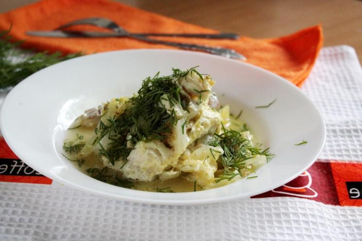 Oven-Baked Haddock with Milk and Cheese
