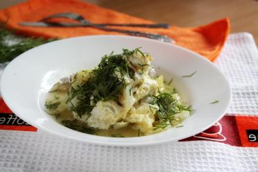 Oven-Baked Haddock with Milk and Cheese