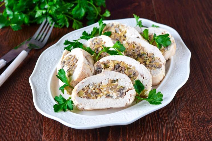Oven-Baked Chicken Fillet Rolls