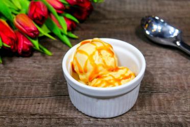 Homemade Salted Caramel Ice Cream Delight