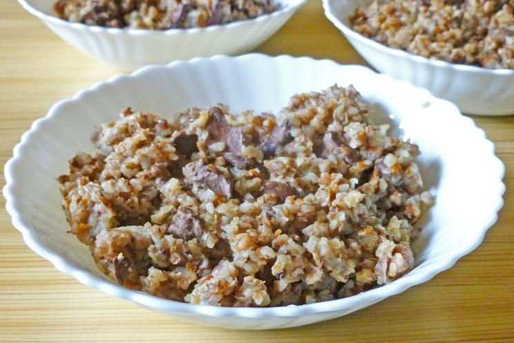 Slow Cooker Buckwheat with Chicken Liver