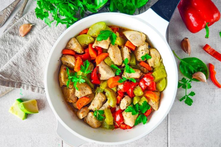 Turkey and Vegetable Skillet Stew