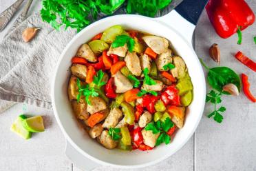 Turkey and Vegetable Skillet Stew