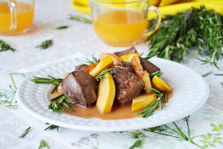 Liver with Quince-Orange Sauce Liver with Quince-Orange Sauce