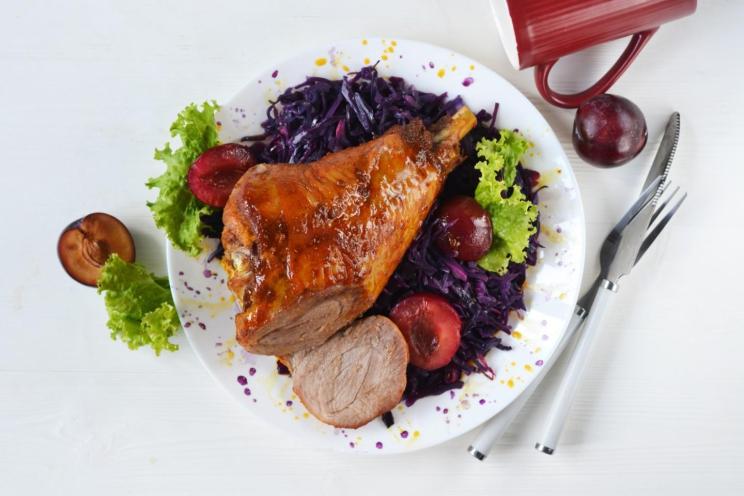 Oven-Baked Turkey Drumstick in Foil