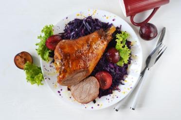 Oven-Baked Turkey Drumstick in Foil