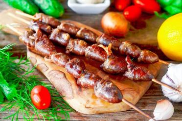 Grilled Chicken Heart Skewers