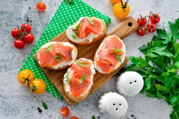 Salmon Bruschetta Delight Salmon Bruschetta Delight