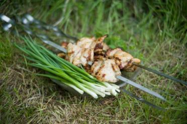 Beer-Marinated Chicken Kebabs