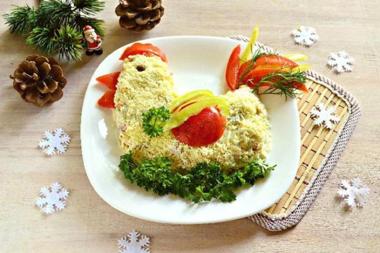 Festive Rooster Salad