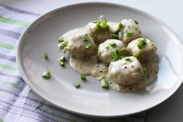Quick & Tender Chicken Meatballs in Creamy Sauce