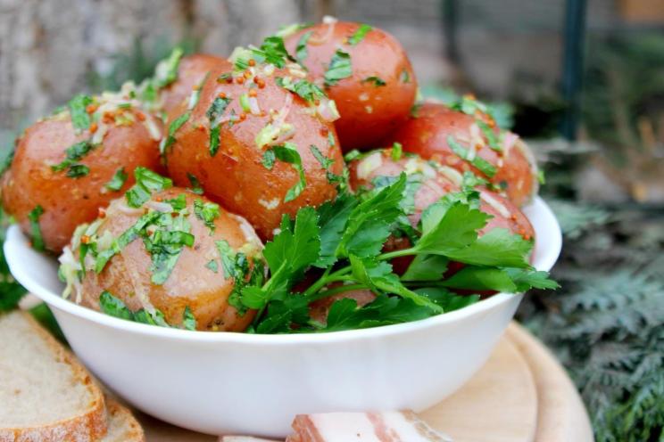 Garlic and Herb Jacket Potatoes Recipe