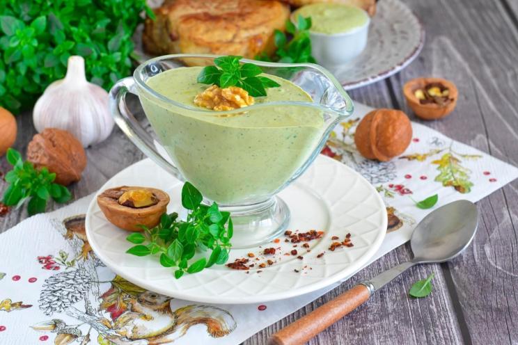 Savory Georgian Walnut-Garlic Sauce