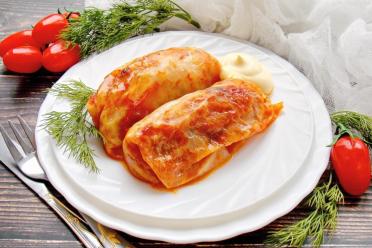 Vegetarian Cabbage Rolls with Rice