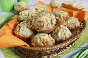 Savory Ham and Cheese Snack Muffins
