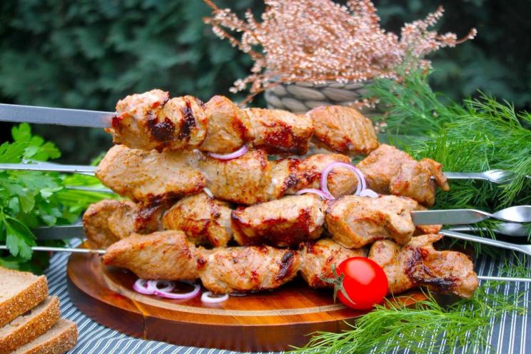 Juicy and Tender Georgian Pork Kebab Juicy and Tender Georgian Pork Kebab