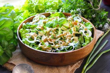 Zesty Sorrel Salad with Mustard Vinaigrette