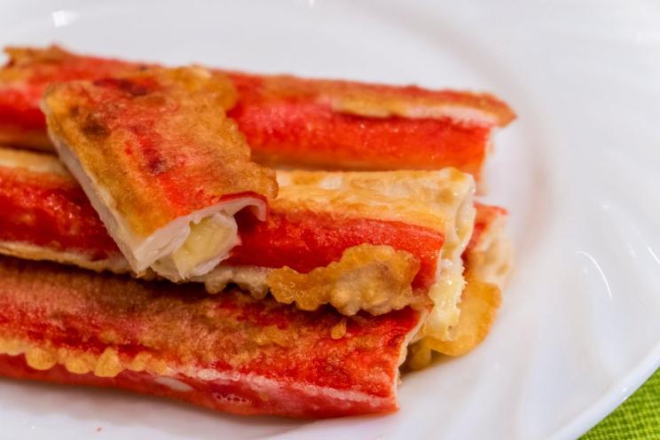 Crispy Cheese-Battered Crab Sticks Crispy Cheese-Battered Crab Sticks