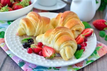 Homemade Puff Pastry Croissants