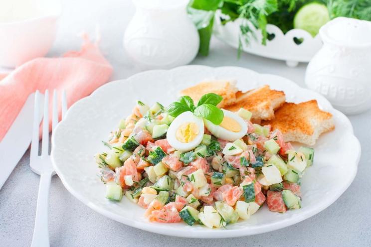 Easy & Refreshing Salmon Salad Easy & Refreshing Salmon Salad