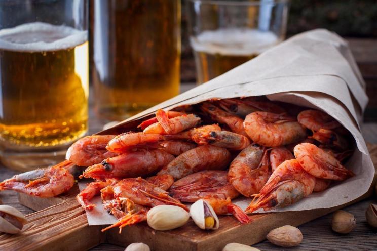 Crispy Beer-Battered Fried Shrimp Crispy Beer-Battered Fried Shrimp