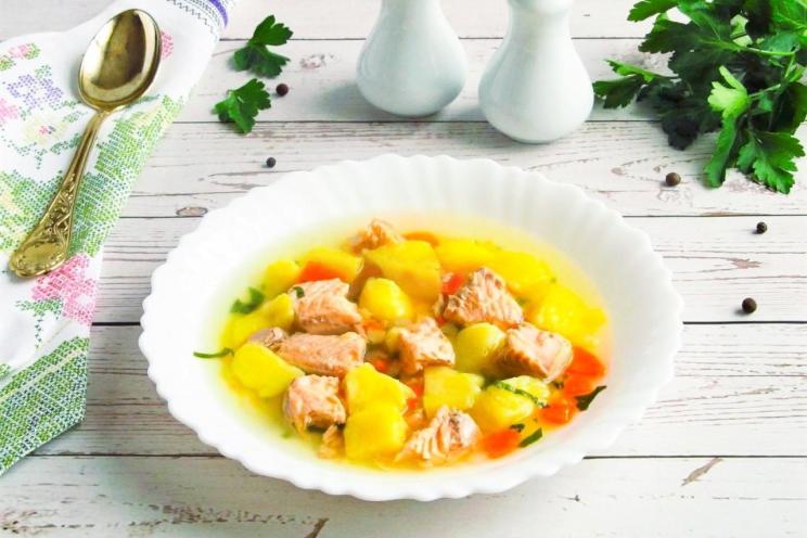 Hearty Salmon Soup Delight