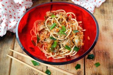 Easy Teriyaki Chicken with Veggies and Noodles
