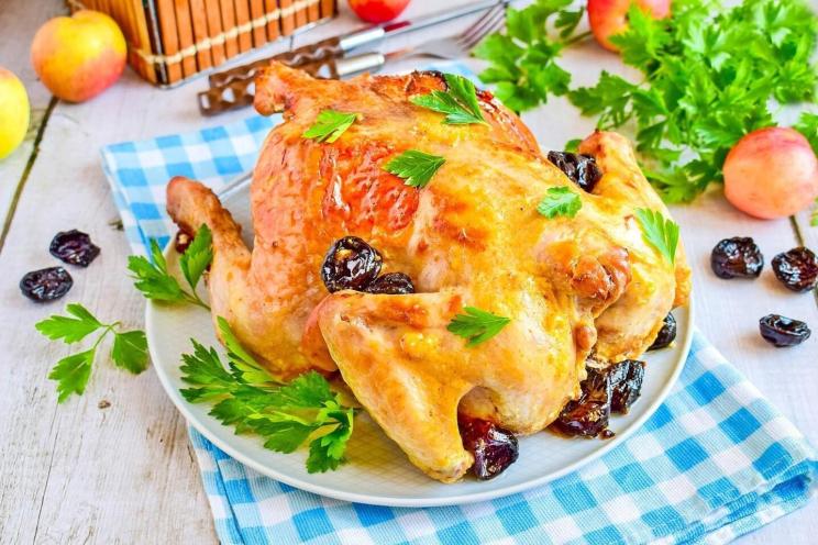 Oven-Baked Chicken with Prunes