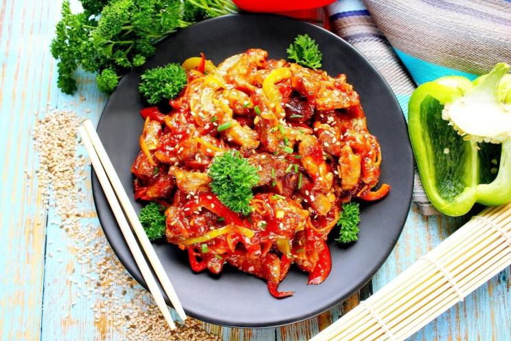 Sweet and Sour Pork with Veggies Sweet and Sour Pork with Veggies