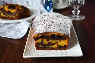 Pumpkin Tangerine Chocolate Cupcake