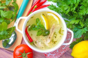 Zesty Lemon Chicken Soup