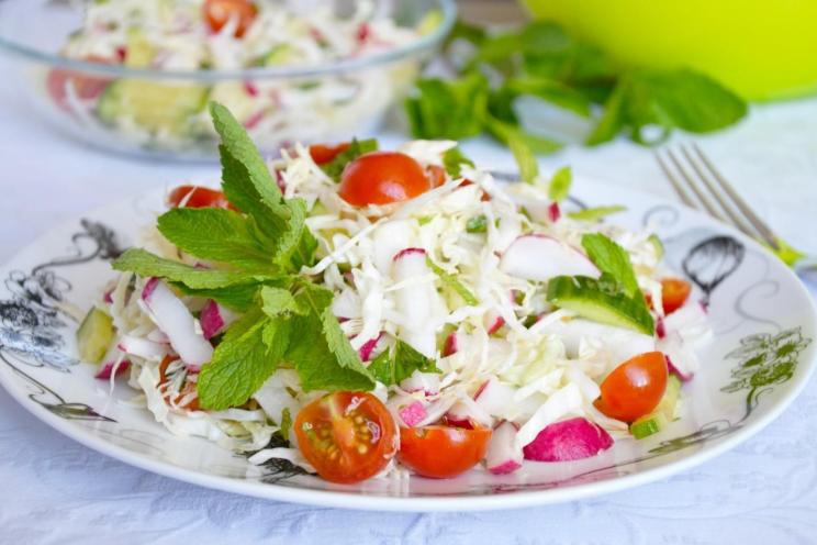 Minty Radish Cabbage Salad Minty Radish Cabbage Salad