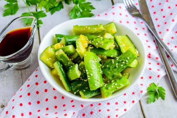 Spicy Korean Soy Sauce Cucumbers