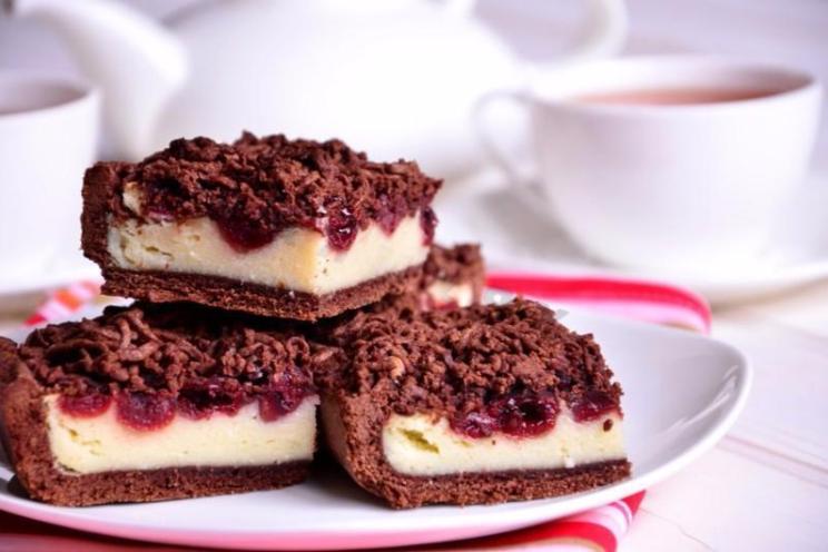 Chocolate Cherry Cottage Cheese Pie