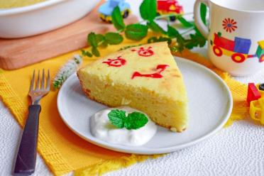 Kid-Friendly Cottage Cheese and Semolina Casserole