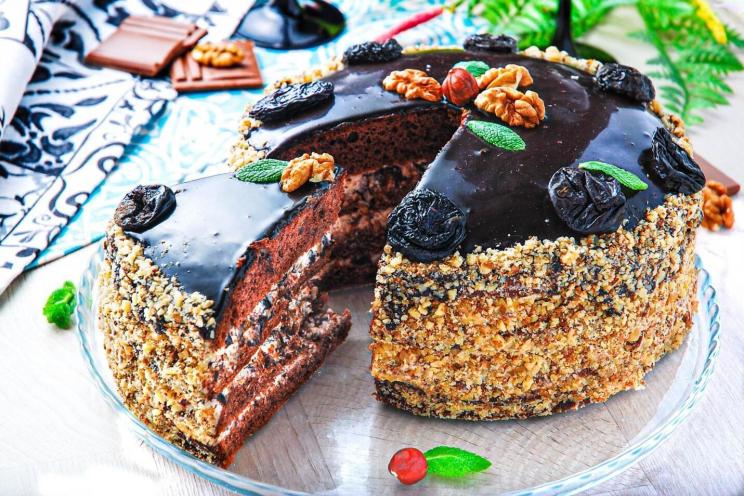 Decadent Chocolate Walnut Cake Decadent Chocolate Walnut Cake