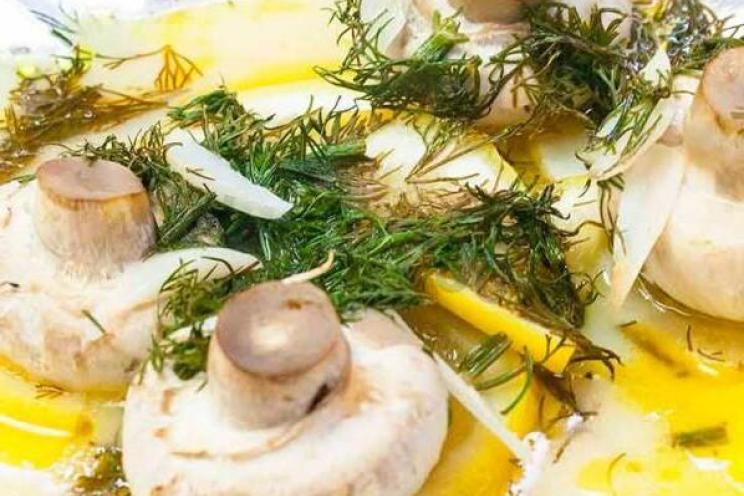 Lemon Garlic Mushroom Envelope Appetizer
