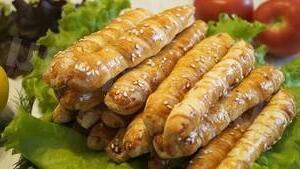 Ham & Sesame Puff Pastry Sticks Ham & Sesame Puff Pastry Sticks