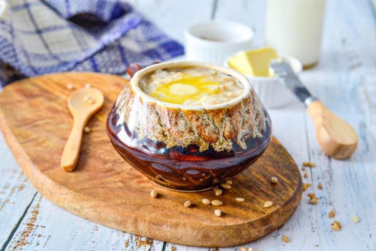 Creamy Pearl Barley Milk Porridge