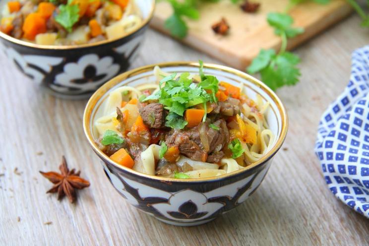 Uzbek-Style Fried Lagman Noodles