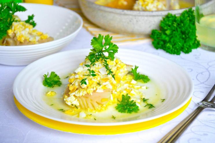 Polish Cod in Celery Root Fish Broth