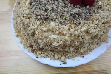Cherry Sour Cream Sponge Cake