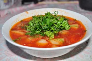 Vegetarian Slow Cooker Borscht